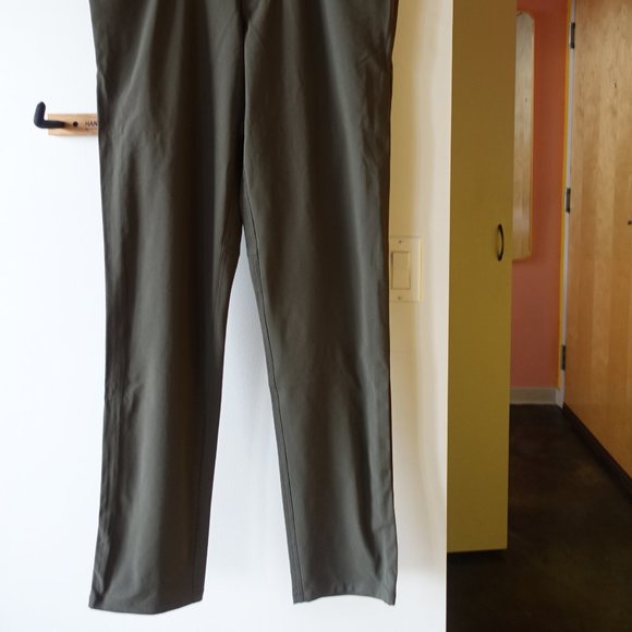 Lululemon Warpstreme ABC Pant Classic 37"L inseam Tall Size 34 Dark Olive - Picture 3 of 12